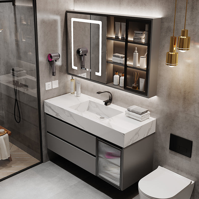 Modern Wall-Mounted Vanity Mirror Cabinet Sink Bathroom Vanity Cabinet