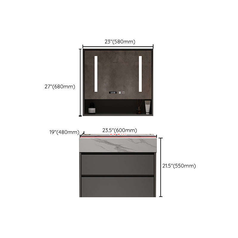 Modern Wall-Mounted Vanity Mirror Cabinet Sink Bathroom Vanity Cabinet