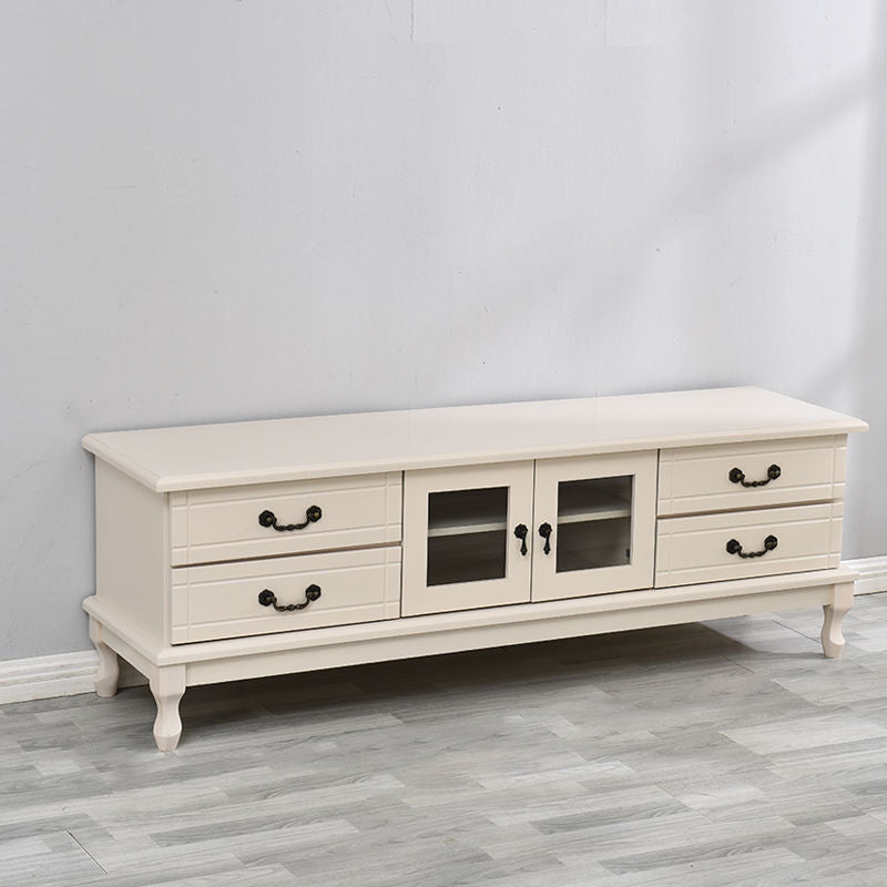 Contemporary TV Media Stand Wooden Media Console with Drawers