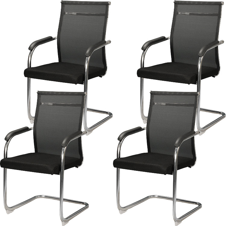 Modern Fixed Arms Office Chair Mesh-back Task Chair for Office