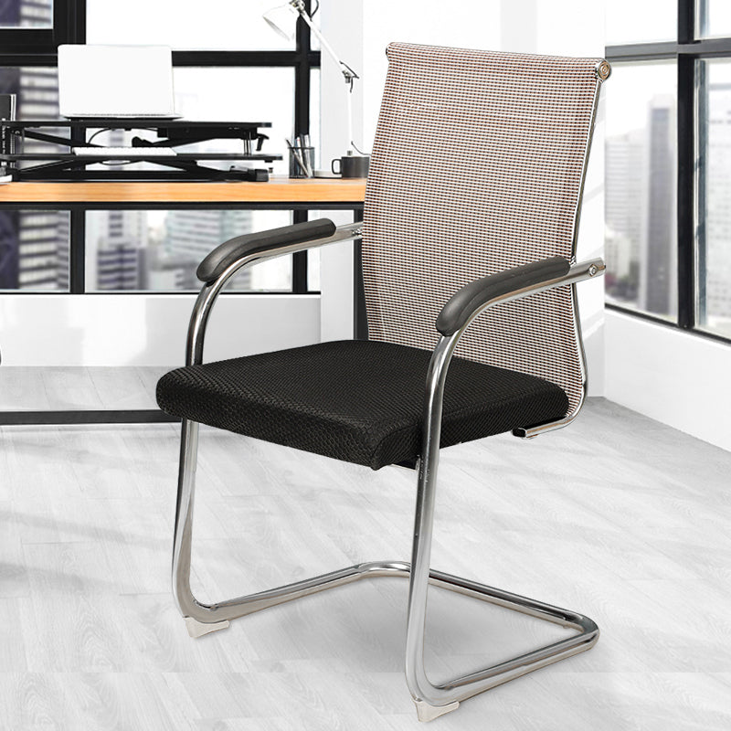 Modern Fixed Arms Office Chair Mesh-back Task Chair for Office