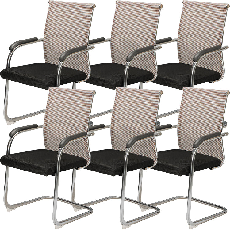 Modern Fixed Arms Office Chair Mesh-back Task Chair for Office