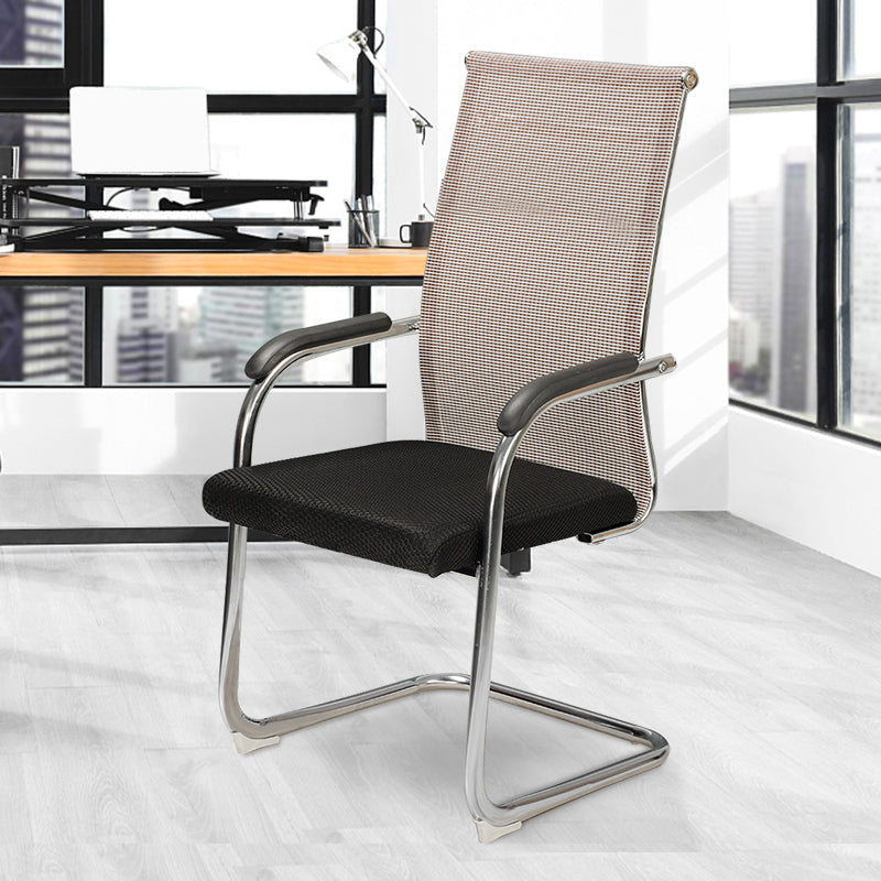 Modern Fixed Arms Office Chair Mesh-back Task Chair for Office