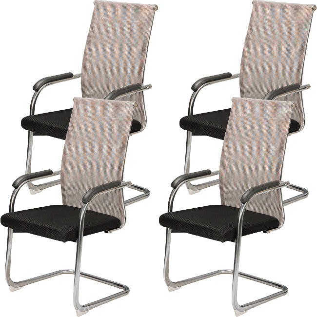 Modern Fixed Arms Office Chair Mesh-back Task Chair for Office