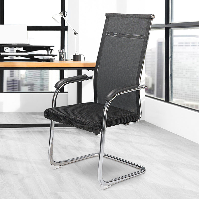 Modern Fixed Arms Office Chair Mesh-back Task Chair for Office