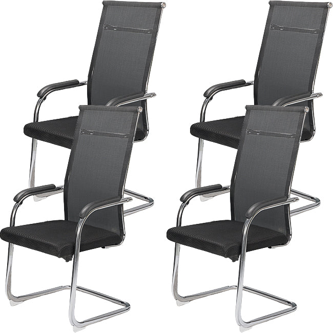 Modern Fixed Arms Office Chair Mesh-back Task Chair for Office