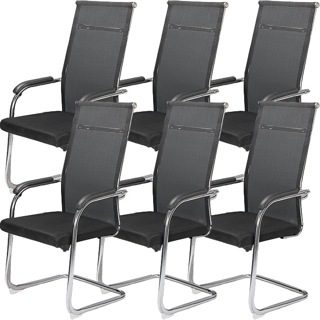 Modern Fixed Arms Office Chair Mesh-back Task Chair for Office