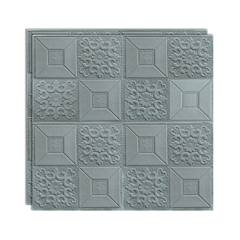 Modern Wall Paneling Peel and Stick Texture Effect Design Square Wall Paneling