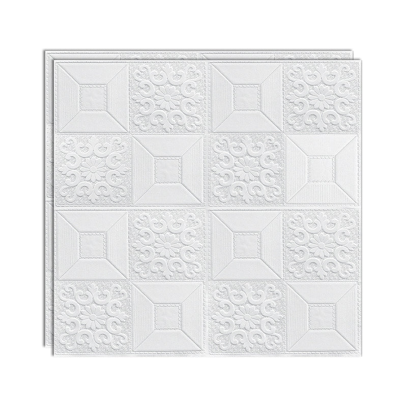 Modern Wall Paneling Peel and Stick Texture Effect Design Square Wall Paneling