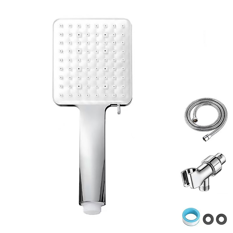 Square Modern Handheld Shower Head Leak Resistant Wall-Mount Showerhead