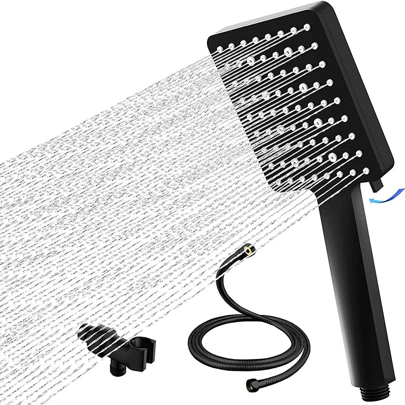 Square Modern Handheld Shower Head Leak Resistant Wall-Mount Showerhead