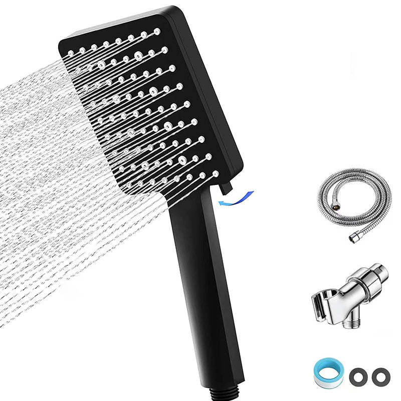 Square Modern Handheld Shower Head Leak Resistant Wall-Mount Showerhead