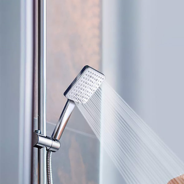 Square Modern Handheld Shower Head Leak Resistant Wall-Mount Showerhead