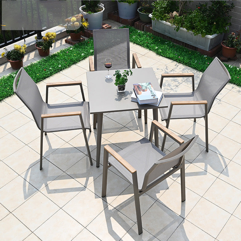 Contemporary Stone Dining Table Water Resistant Dining Table