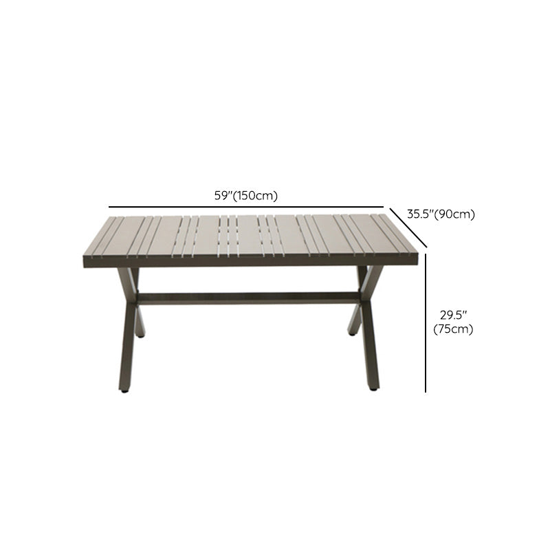 Contemporary Stone Dining Table Water Resistant Dining Table