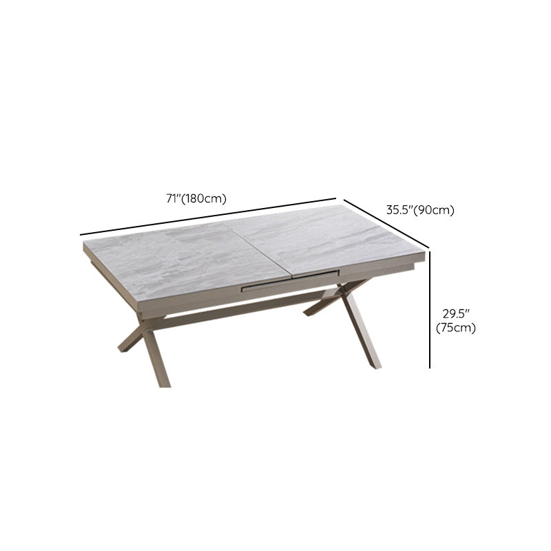 Contemporary Stone Dining Table Water Resistant Dining Table