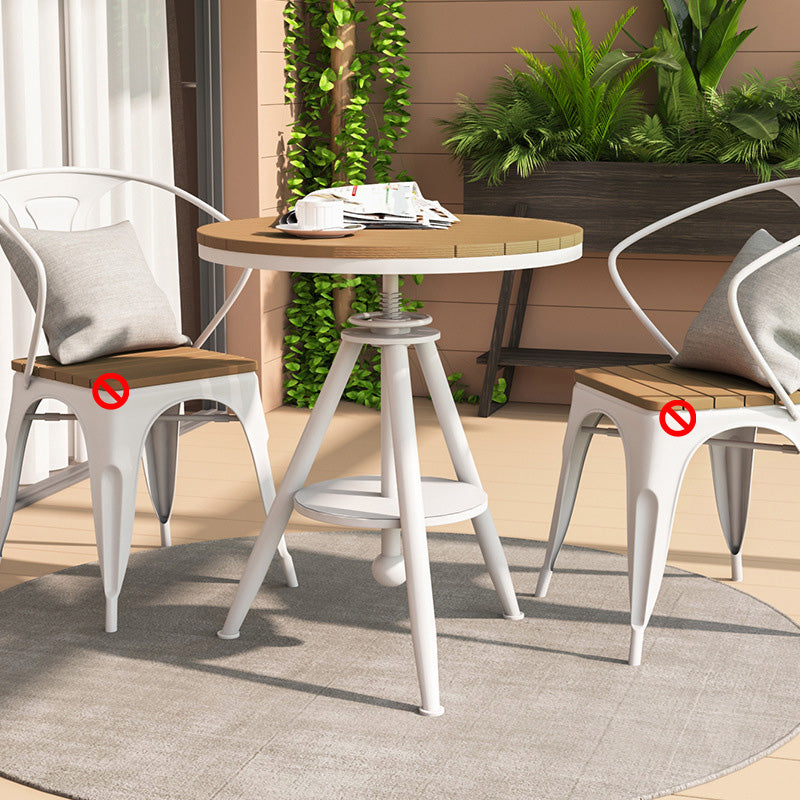 Contemporary Unfinished Round Bistro Table UV Resistant Bistro Table