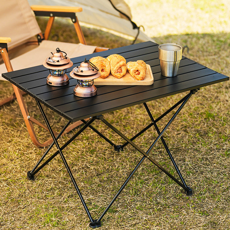 Contemporary Rectangle Metal Camping Table Scratch Resistant Camping Table