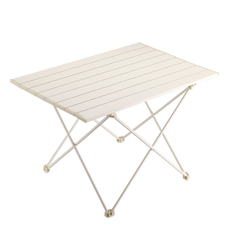 Contemporary Rectangle Metal Camping Table Scratch Resistant Camping Table