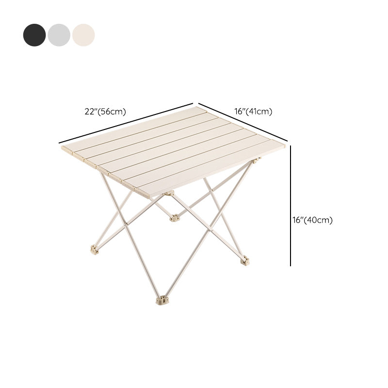 Contemporary Rectangle Metal Camping Table Scratch Resistant Camping Table