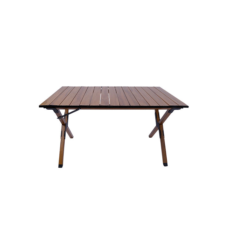 Minimalistic Rectangle Picnic Table Metal Folding Chat Table