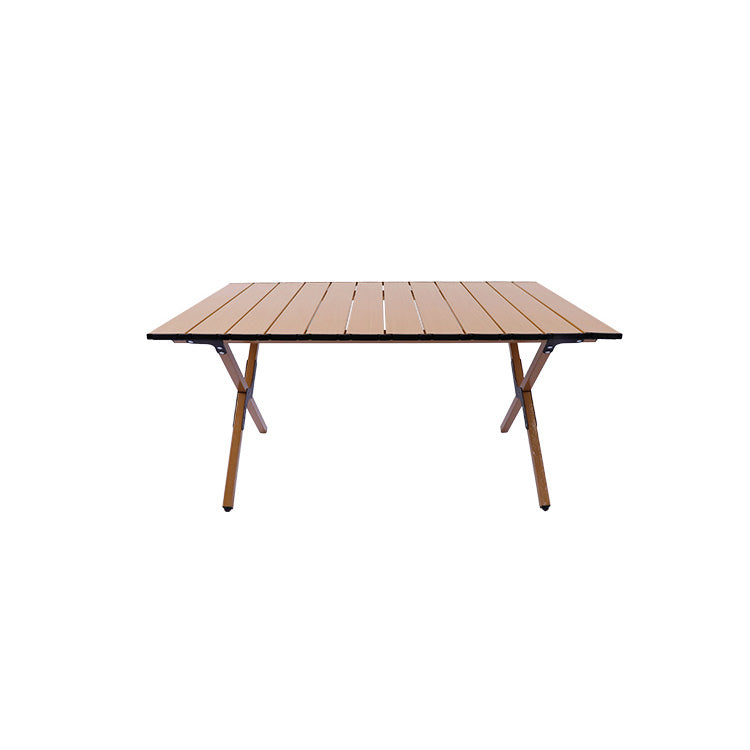 Minimalistic Rectangle Picnic Table Metal Folding Chat Table