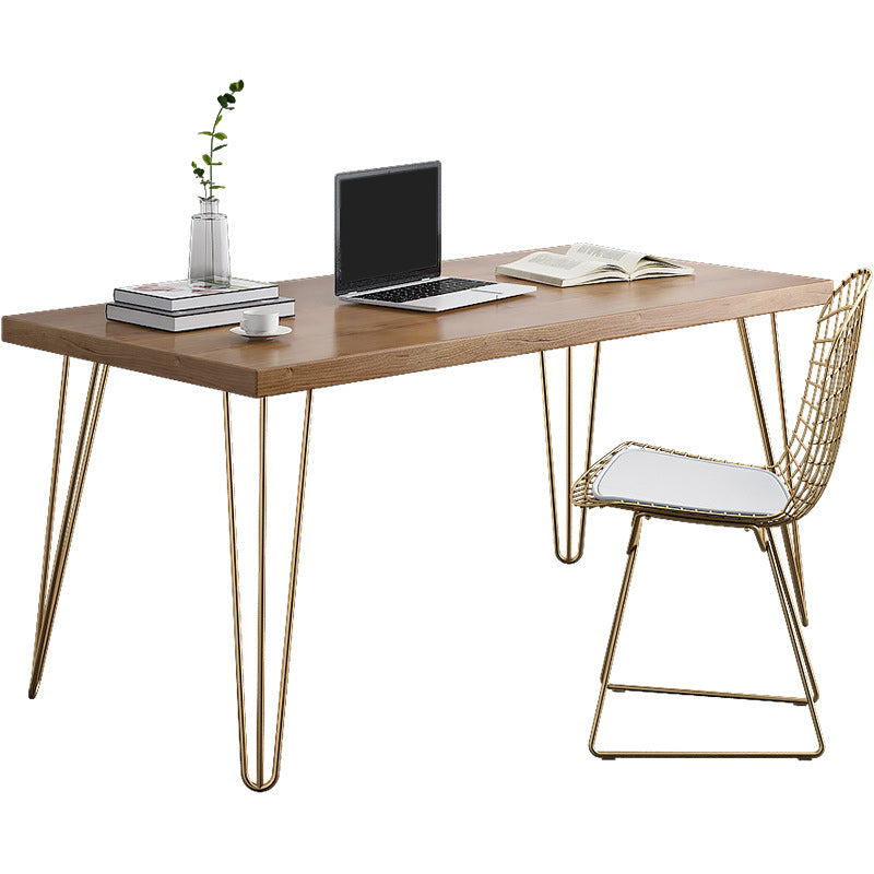 Rectangular Shaped Office Desks Reversible Natural Writing Desk for Office