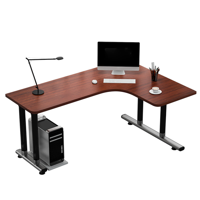 Contemporary L-Shape Office Desk Wooden Writing Desk for Office