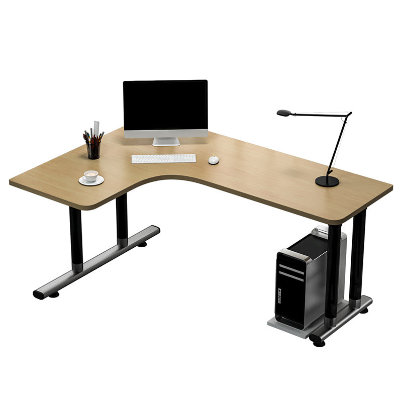 Contemporary L-Shape Office Desk Wooden Writing Desk for Office