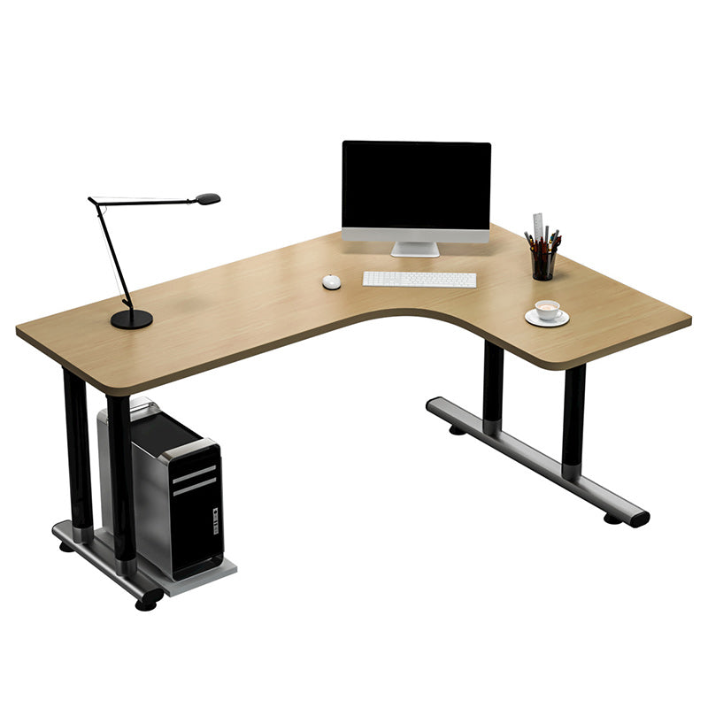 Contemporary L-Shape Office Desk Wooden Writing Desk for Office