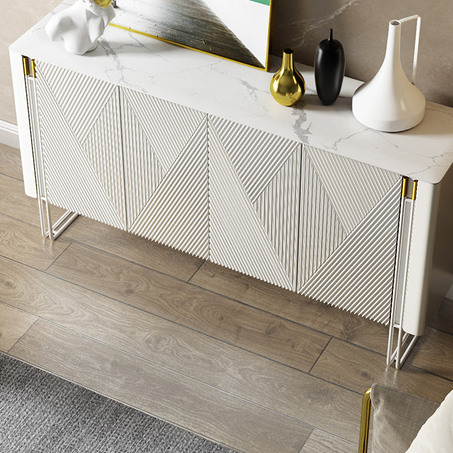 Modern and Contemporary Sideboard Stone Dining Buffet with Cabinets