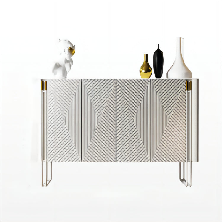 Modern and Contemporary Sideboard Stone Dining Buffet with Cabinets