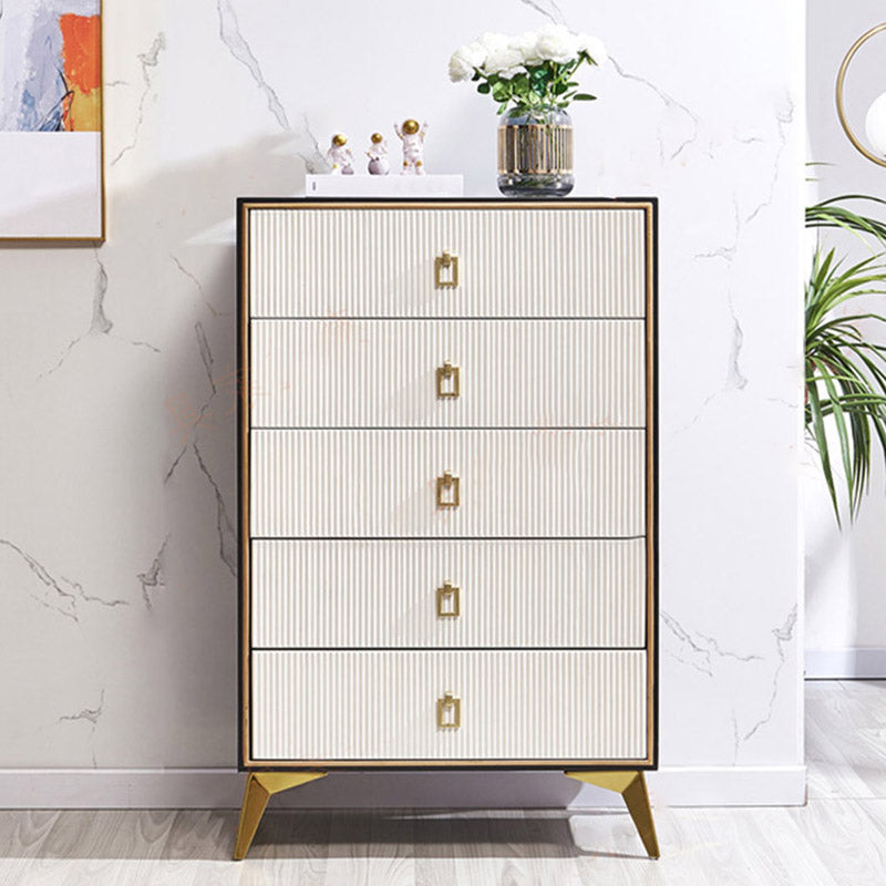 Wood Buffet Table Modern Style Side Board with Cabinets and Drawers