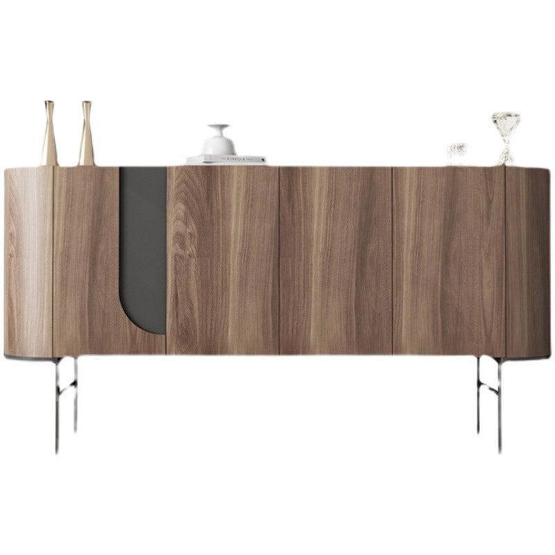 Wood Buffet Table Contemporary Style Side Board with Cabinets