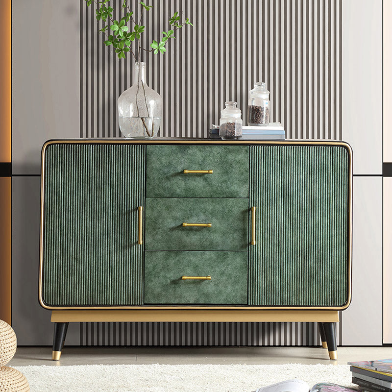 Modern and Contemporary Credenza Stone Dining Buffet with Drawers and Cabinets