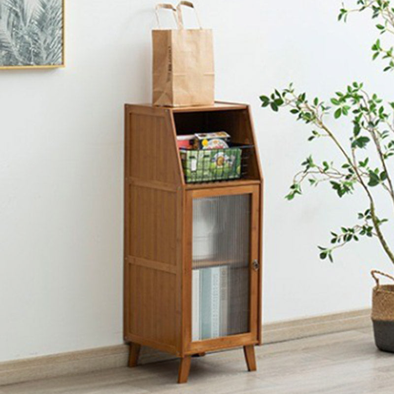 Wood Buffet Table Modern Side Board with Cabinets and Drawer