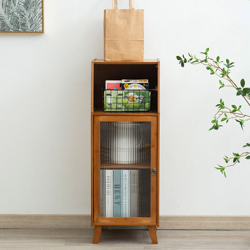 Wood Buffet Table Modern Side Board with Cabinets and Drawer