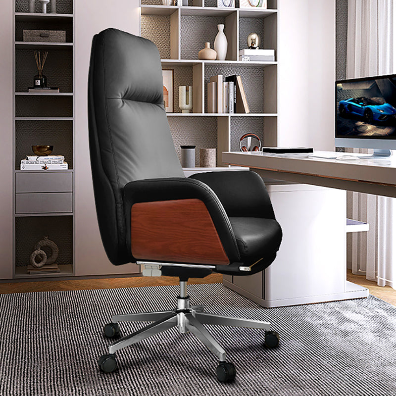 Modern No Arm Executive Chair Adjustable Height Managers Chair for Office