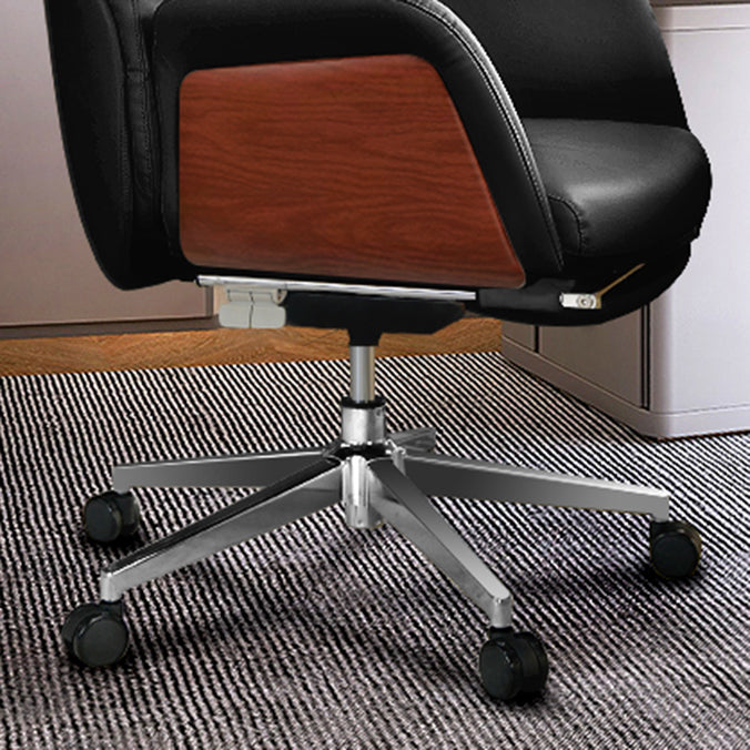 Modern No Arm Executive Chair Adjustable Height Managers Chair for Office