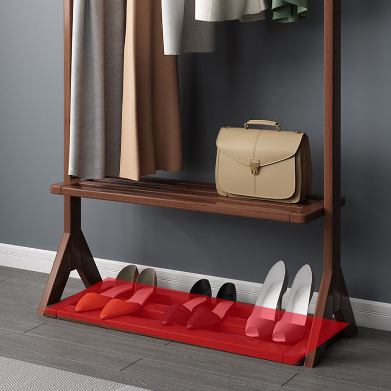 Wood Coat Hanger Traditional Style Simple Home Floor Coat Rack