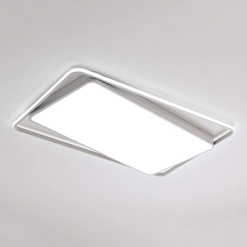 Single Modernism White Flush Mount Lighting LED Ceiling Light for Living Room