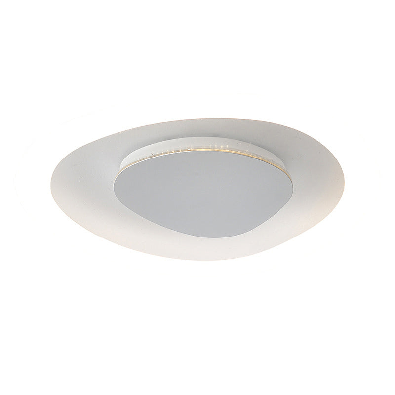 Single Modernism White Flush Mount Lighting LED Ceiling Light for Bedroom