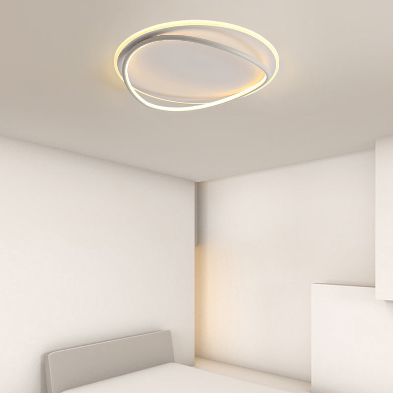 Contemporary Flush Mount Lighting LED White Ceiling Light for Room