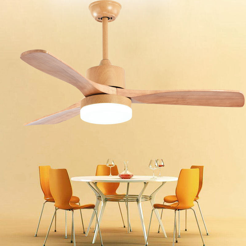 Nordic Wooden Ceiling Fan Light Fixture Simple Ceiling Lamp for Bedroom