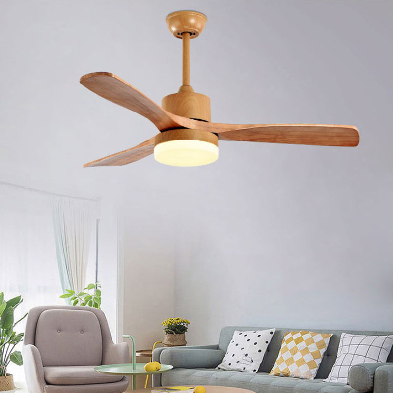 Nordic Wooden Ceiling Fan Light Fixture Simple Ceiling Lamp for Bedroom