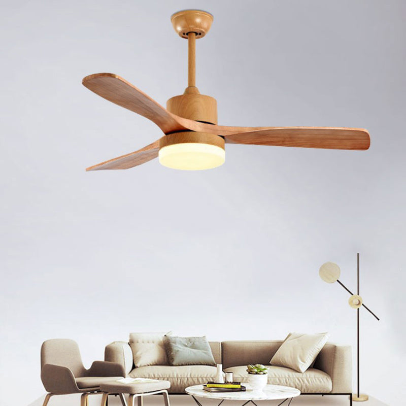 Nordic Wooden Ceiling Fan Light Fixture Simple Ceiling Lamp for Bedroom