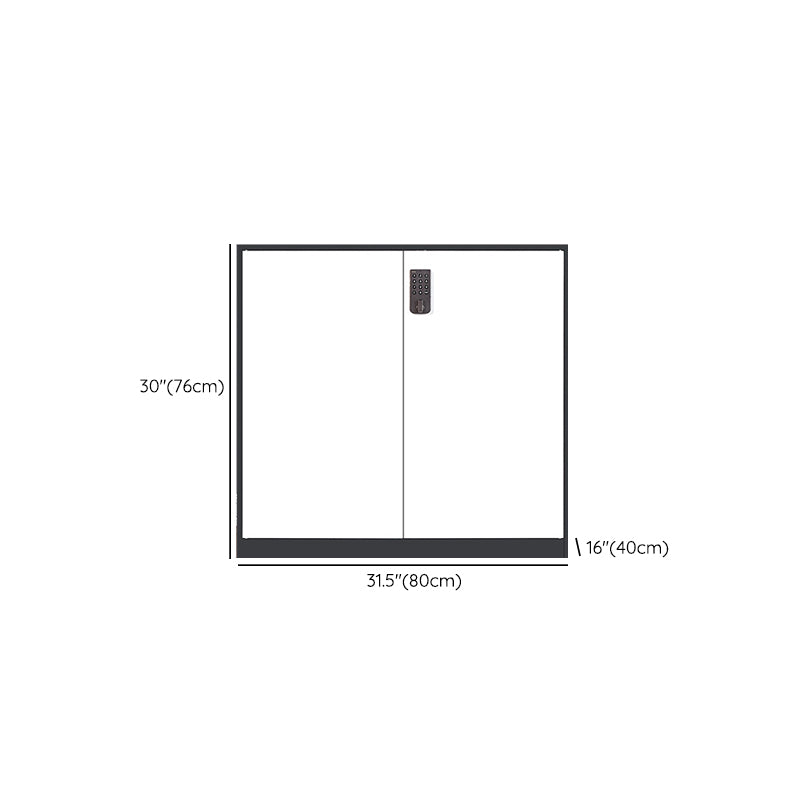 Contemporary File Cabinet Steel Frame Electronic Lock Lateral File Cabinet for Office