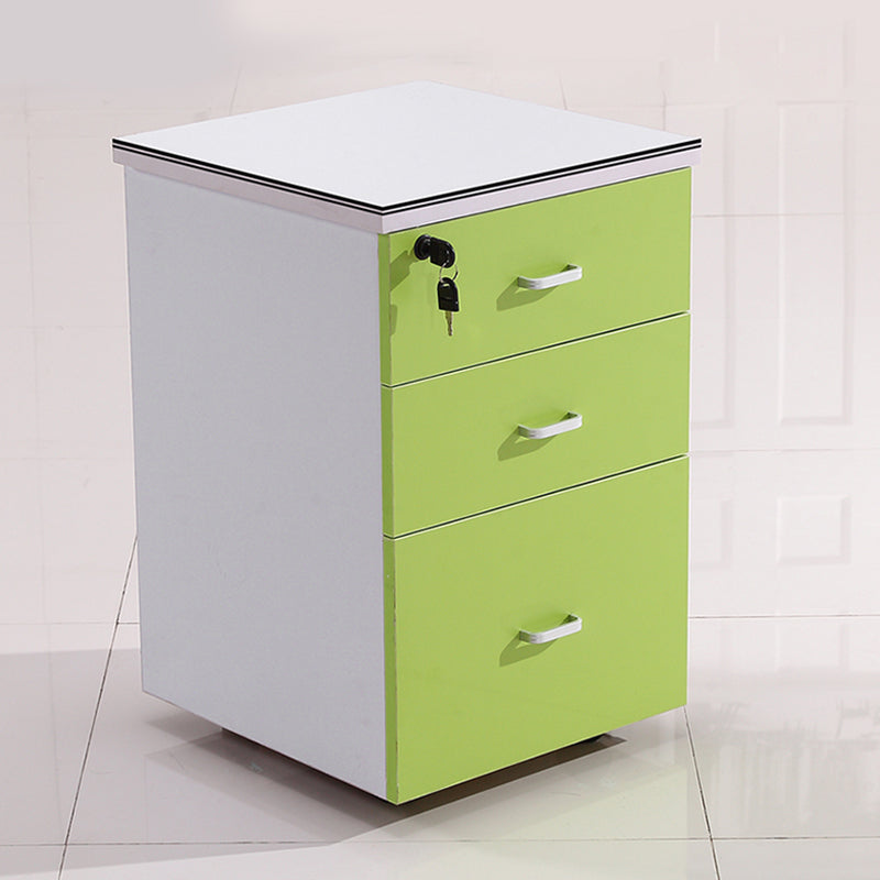 Modern Vertical Filing Cabinet Wood File Cabinet with Locking Storage