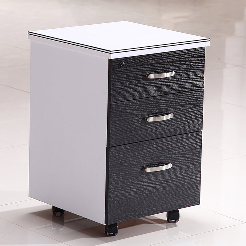 Modern Vertical Filing Cabinet Wood File Cabinet with Locking Storage