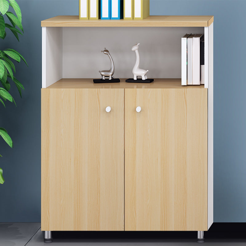 Nordic Style File Cabinet Solid Wood Frame Vertical File Cabinet